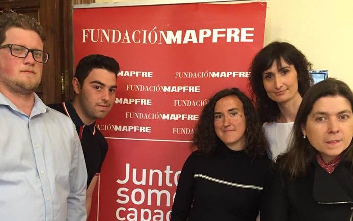 La asociación Las Encinas en la entrega de reconocimientos de la Fundación Mapfre con la Infanta Elena en Guadalajara